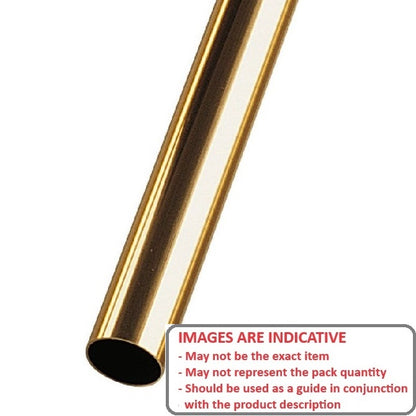 1069893 | 0T-0064-0056-0300-BR (Each) --- Round Tube - 6.35x5.64x304.8 mm - Brass