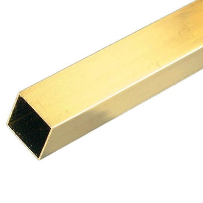 1049730 | 4T-0039-0300-BR (Each) --- Square Tube - 3.96x3.25x304.8 mm - Brass