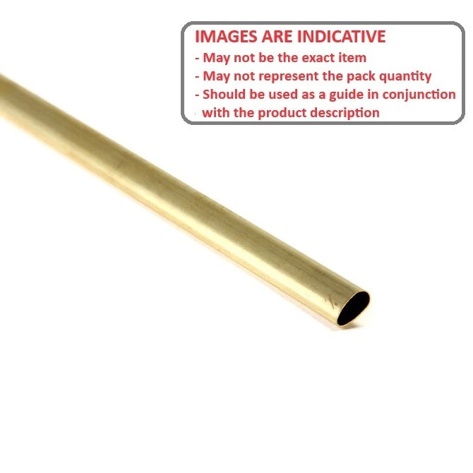 1074349 | 0T-0066-STLN-BR-0300 (Each) --- Streamline Tube - 6.6 mm - 3.5 - 300 mm - Brass