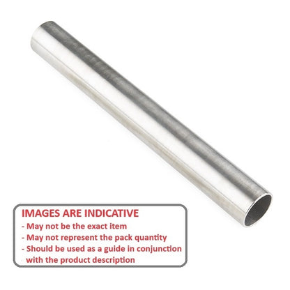 1051642 | 0T-0040-0030-1000-SS304 (Each) --- Round Tube - 4x3x1000 mm - Stainless Steel 303 PV Similar to A2, 304, 18-8