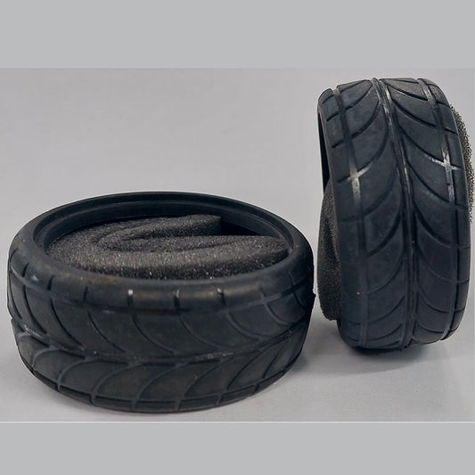 RC Car Tyres Hobby -  Double Arrow Pattern 63x26 mm - Plastic