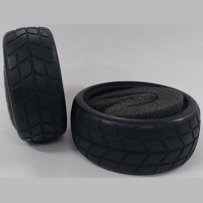 1233846 | TY-XR-063-26-Y (Per Card) --- RC Car Tyres Hobby - Type Y Pattern 63x26 mm Tenth Scale - Natural Rubber Tyre