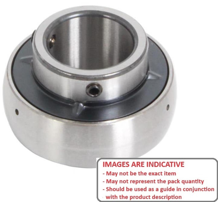 1149114 | UC207 (Each) --- Spherical OD Bearings - 35x72x42.9 mm Suits Cast Iron Housings - Chrome Steel Bearing