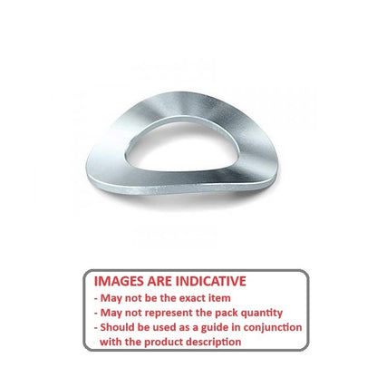 1125028 | W0200-T-036-037-W2-CZ (PK-40) --- Spring Washers - 20x36x3.7 mm Wave - Carbon Spring Steel Zinc Plated Washer