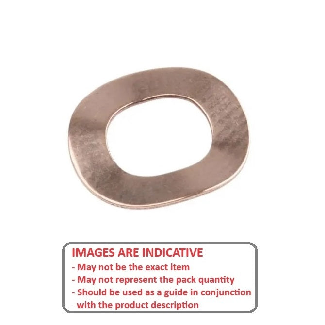 1037879 | W0020-T-005-004-W3-BC (PK-50) --- Spring Washers - 2x4.6x0.38 mm Wave - Beryllium Copper Washer