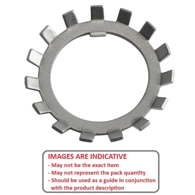 1179123 | WLB075-101-26-BI (PK-500) --- Lock Washers - 75x101.2 mm - 19 Nr. Tabbed - Carbon Spring Steel Washer