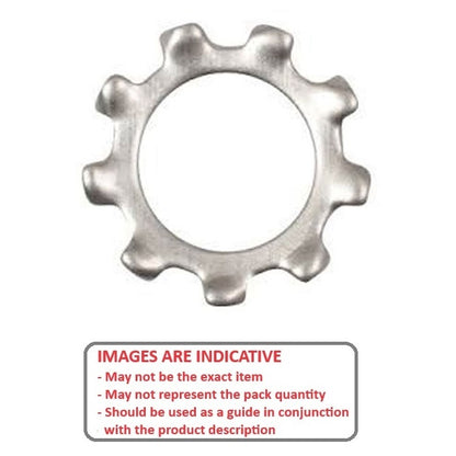 1060639 | W0050-LE-011-007-S4 (PK-50) --- Lock Washers - 5x10.5x0.7 mm External Tooth Washer