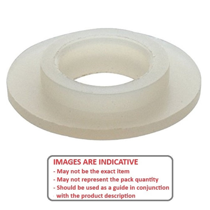 1054251 | W0042-SH-010-025-N (PK-40) --- Shoulder Washers - 4.166x9.525x2.54 mm - Nylon Zytel 101 Washer