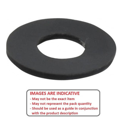 1071219 | W0064-F-013-016-PV (PK-10) --- Flat Washers - 6.35x12.7x1.59 mm Commercial - PVC Polyvinyl Chloride - Grey Washer