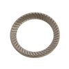 Serrated Washers - 1.6x3.2x0.35 mm - Carbon Spring Steel Self Finish