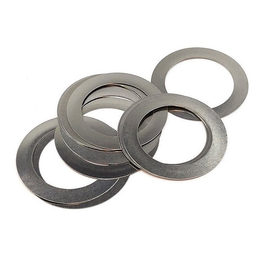 Flat Washers - 4x8x0.1 mm - Carbon Spring Steel Self Finish