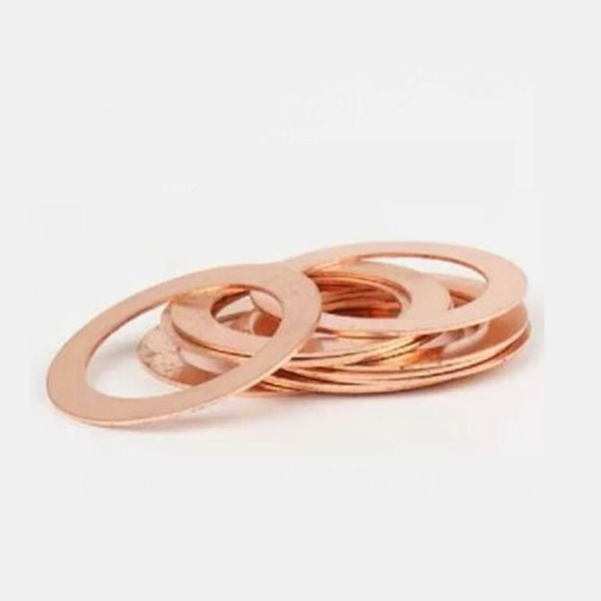 1101302 | W0127-FP-019-0041-COP (10 Pcs) --- Flat Washers - 12.7x19.05x0.406 mm - Copper 110