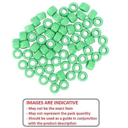 1040432 | W0024-F-005-020-PL (Per Bag) --- Through Bore Round Spacers - 2.4x5x2 mm Hobby - Plastic Spacer