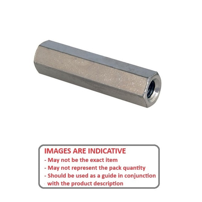 1052638 | SHX-T-040M-018-007-S3 (PK-5) --- Threaded Spacers - M4 - 4x0.7mm - 18x7 mm Hex - Stainless Steel 303/304 Similar to A2, 18-8 HRB80 Spacer