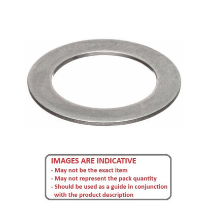 1169875 | W0500-FP-062-0150-CL (Pack of 1000)  --- Flat Washers - 50x62x1.5 mm Precision Shim - Carbon Spring Steel Self Finish Washer