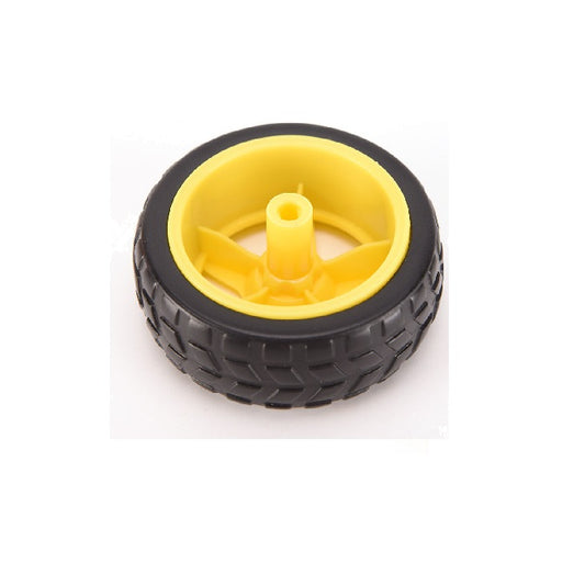 Wheels for General use Hobby - 66 5.0mm x 3.18mm -5mm with 2 flats- - 26.8mm Rim and Tyre -30mm Overall with Hub- - Plastic