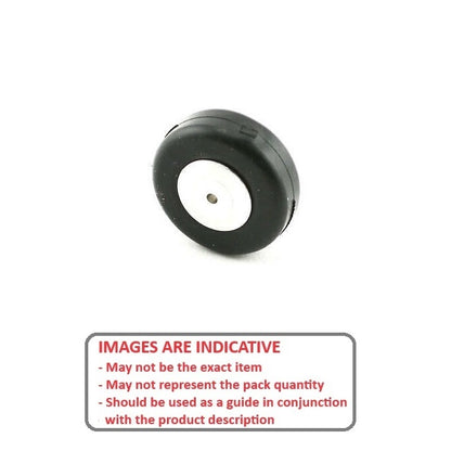 1144363 | WH-PL-032-024-TW (Each) --- RC Plane Wheels Hobby - 31.75 Tailwheel - - - Natural Rubber Wheel