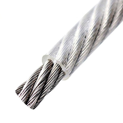 1002849 | CBLC-094-304-NY-77 (PK-5) --- Cable Cable and Accessories - 0.94x0.813 mm - 54.4 kg Miniature - Clear Nylon over 304 Stainless