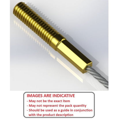 1002855 | ATP-12-5-40 (PK-5) --- Threaded Plugs Cable Attachments - 0.97 to 1.22 2.78x25.4 mm - Steel Attachment