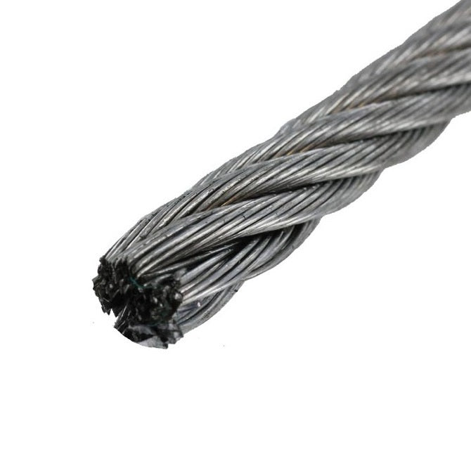 Cable Cable and Accessories - 3.18x3.175 mm - 798.3 kg - Stainless Steel 304 Similar to A2, 18-8 HRB80