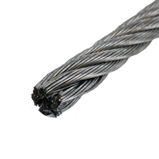 Cable Cable and Accessories - 3.18x3.175 mm - 798.3 kg - Stainless Steel 304 Similar to A2, 18-8 HRB80