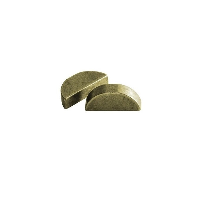 Woodruff Keys - 4.76x28.58x12 mm - Carbon Steel 1035 Zinc Plated